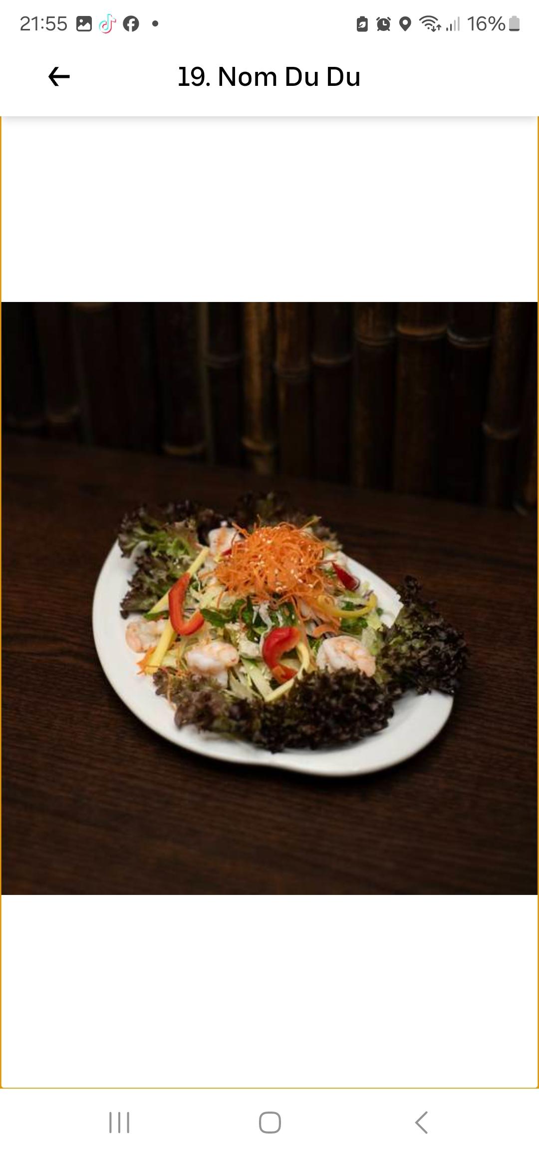 Nom Đu Đu - Grüner Papayasalat mit Garnelen